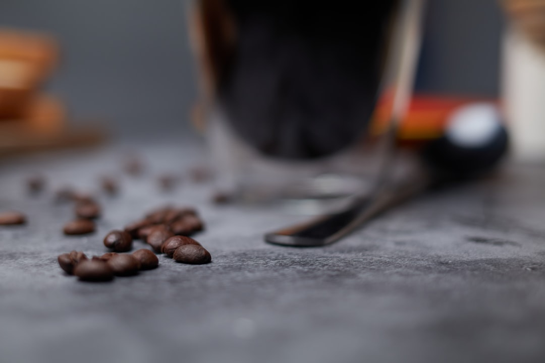Jamaican Blue Mountain coffee beans on a counter